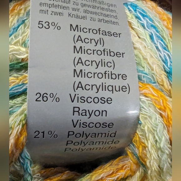 Yarn by Lana Grossa made in Italy 4- 50g skiens color 503 - Picture 6 of 8